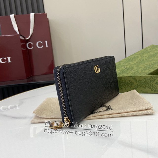 Gucci專櫃古馳最新款Marmont系列長夾全皮男女款長錢包 jh2095型號：739499